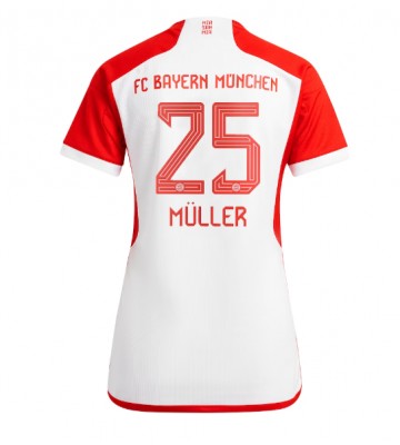 Bayern Munich Thomas Muller #25 Hjemmebanetrøje Dame 2023-24 Kort ærmer